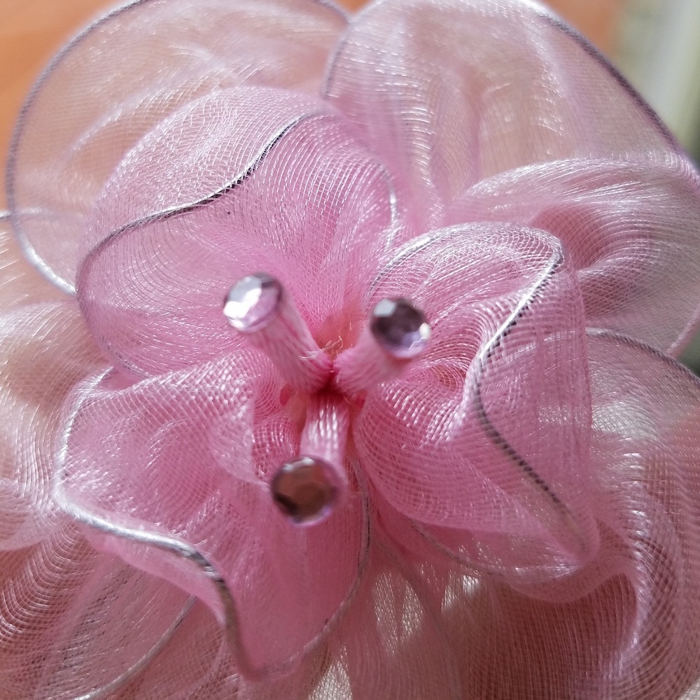 Pink Flower Brooch from Greece - Picture 5 of 7